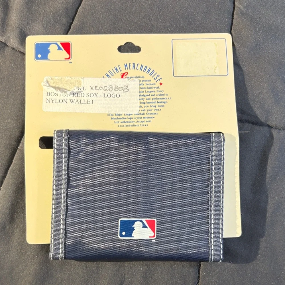 MLB Boston Red Sox Blue Wallet with Red Logo